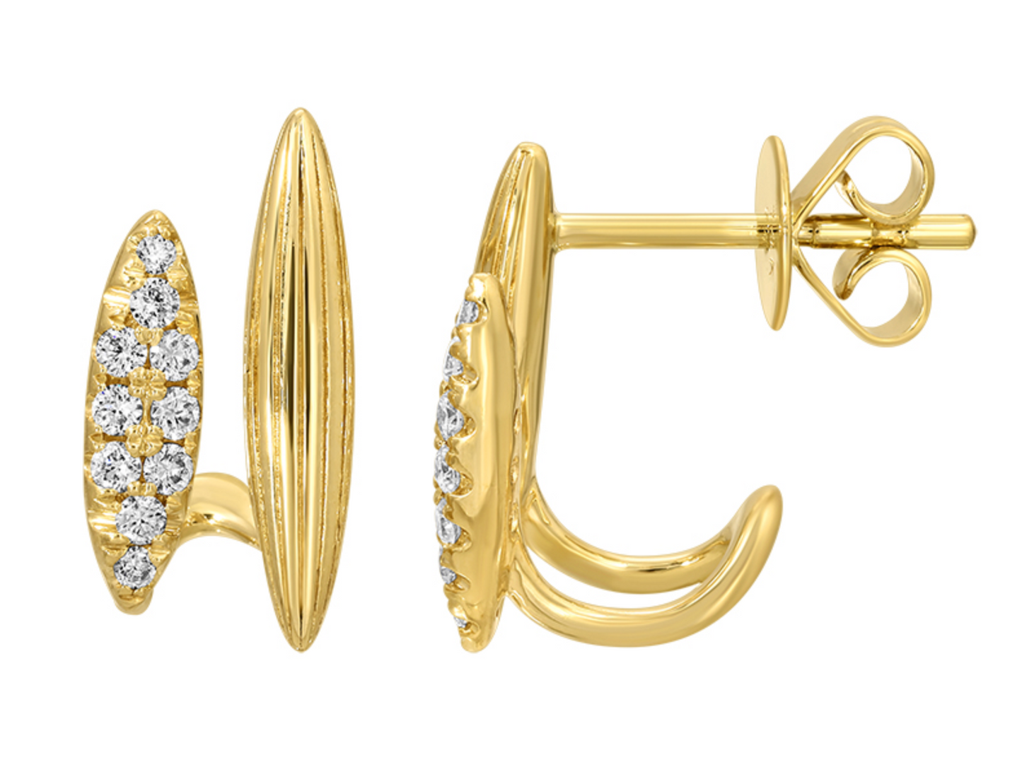 Caged Lobe Earrings