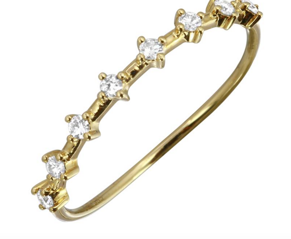 Diamond stack ring