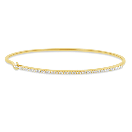 Pave bar wire bangle