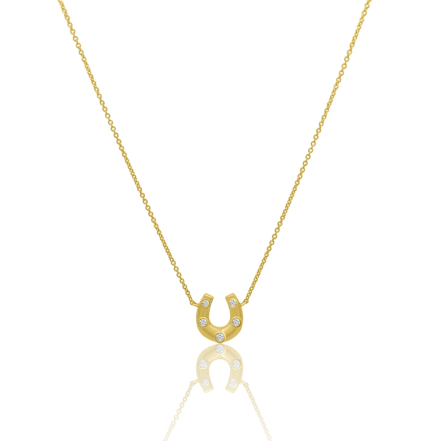 Horseshoe sparkle necklace