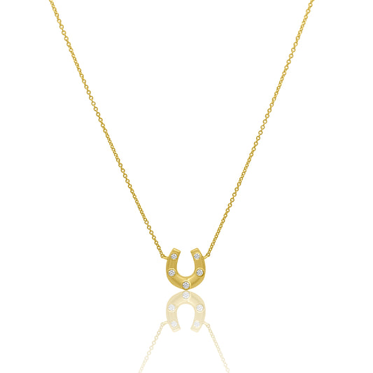Horseshoe sparkle necklace