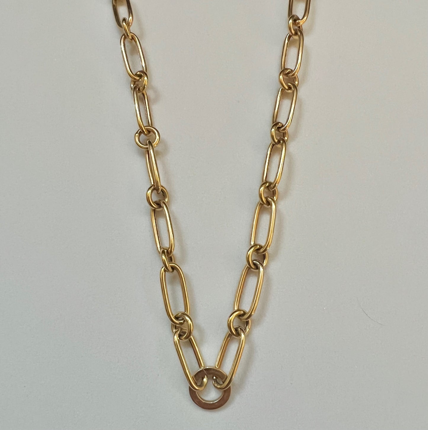 14k gold link chain necklace
