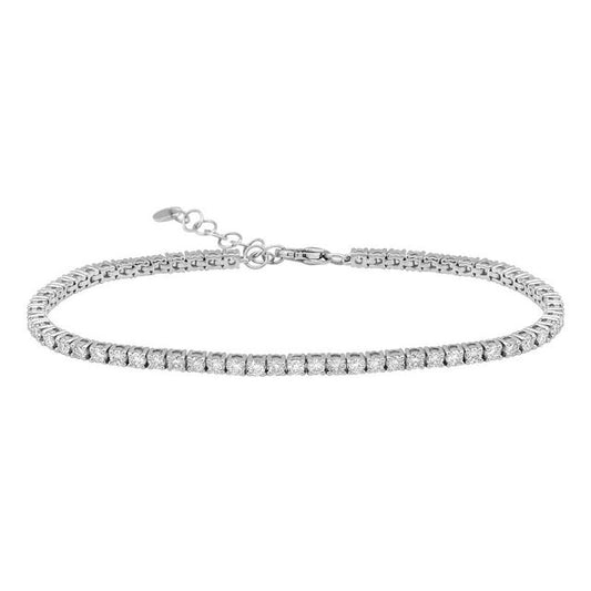 White gold diamond tennis bracelet
