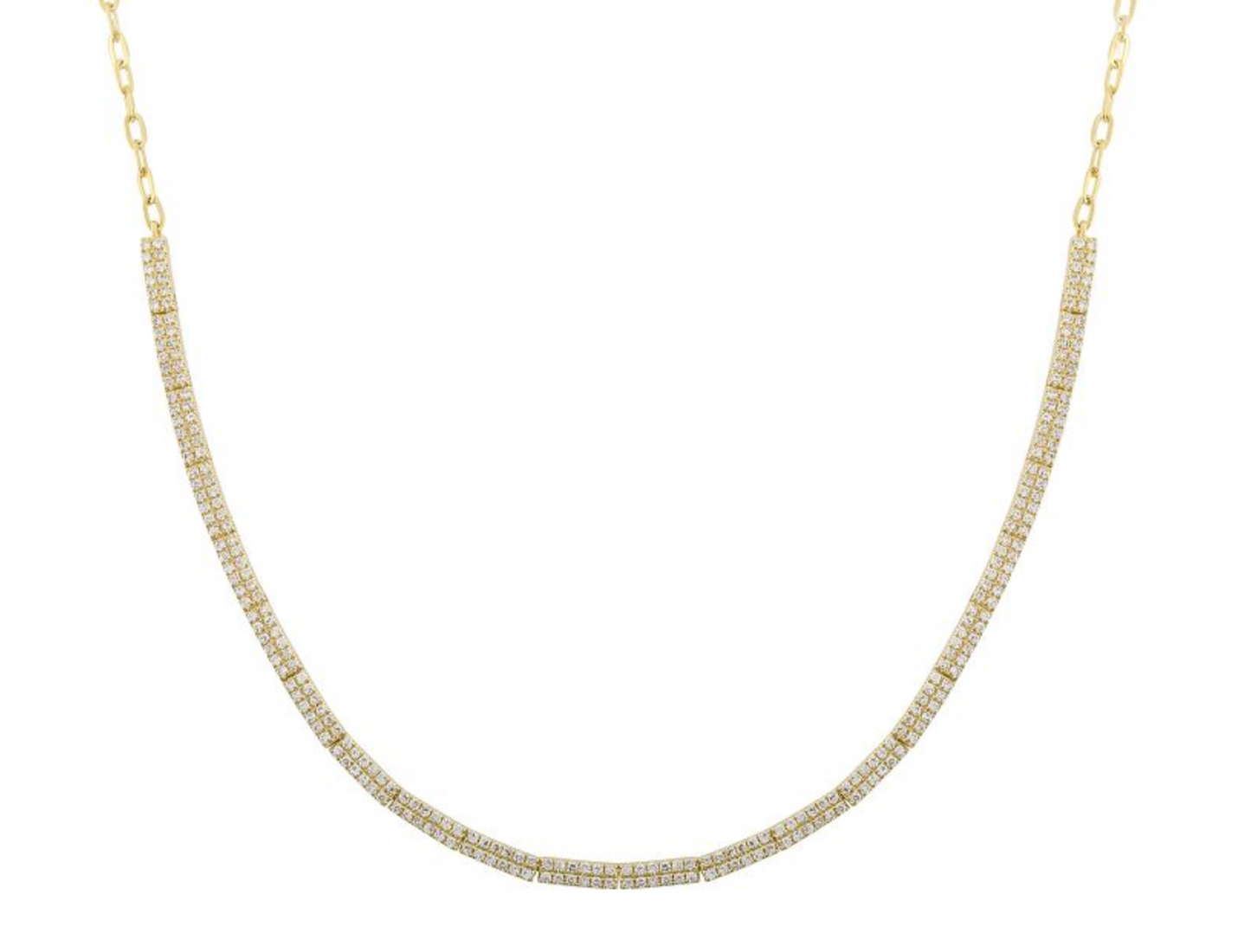 Tennis Bar Chain Necklace