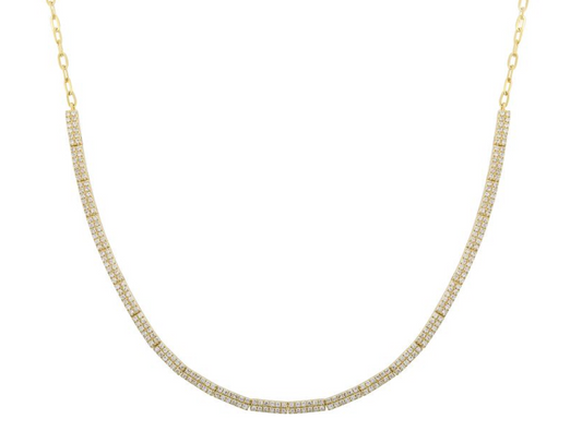 Tennis Bar Chain Necklace