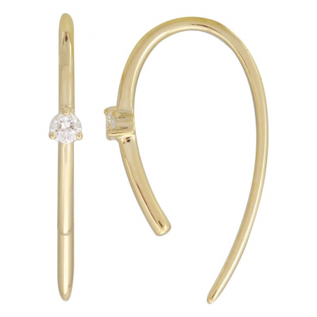 Diamond threader earring