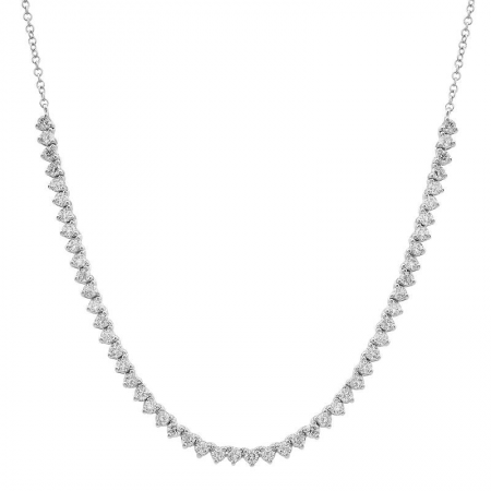 Diamond tennis necklace