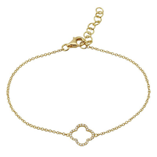 Clover 14K gold bracelet