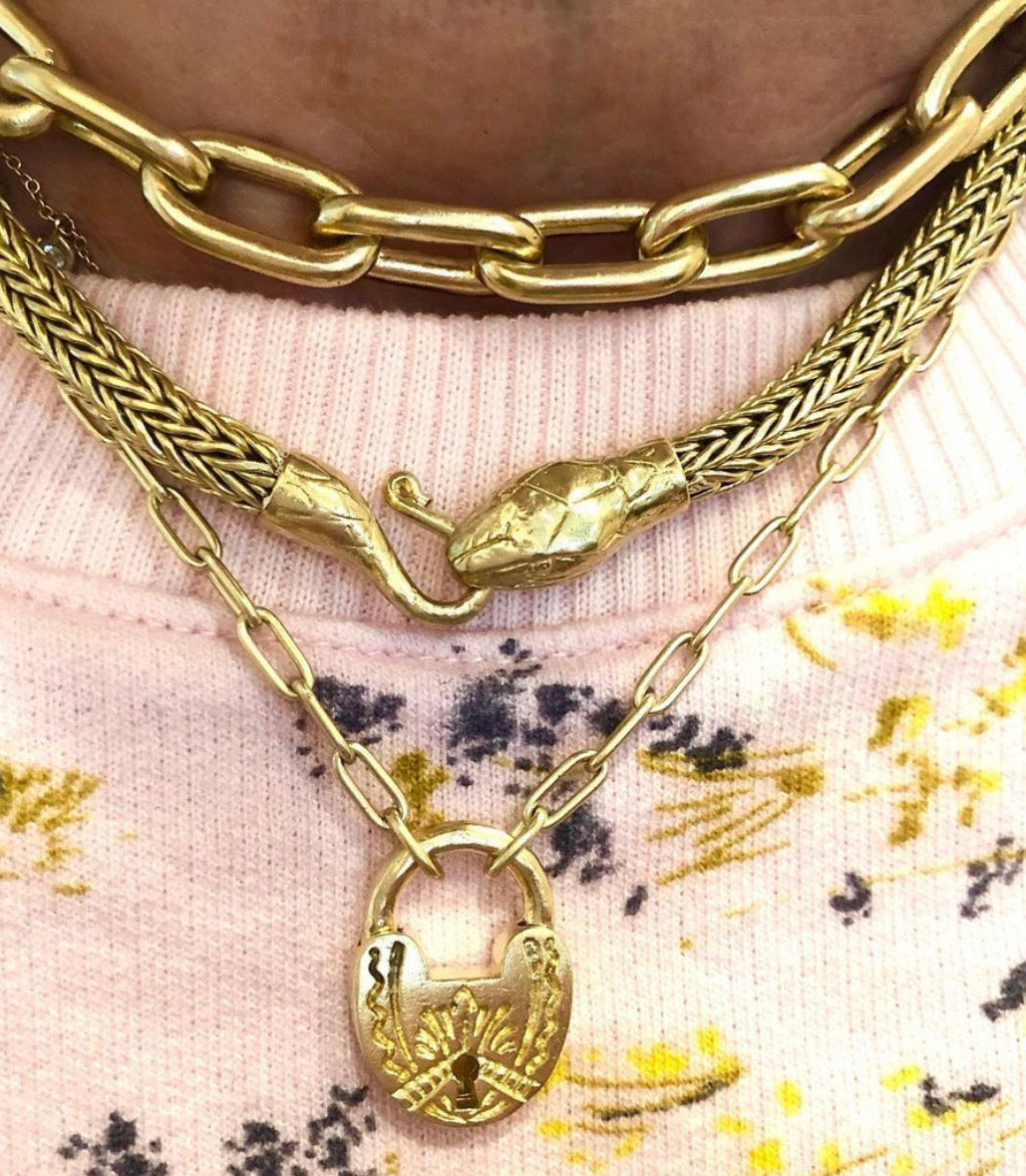 Gembok pendant necklace.