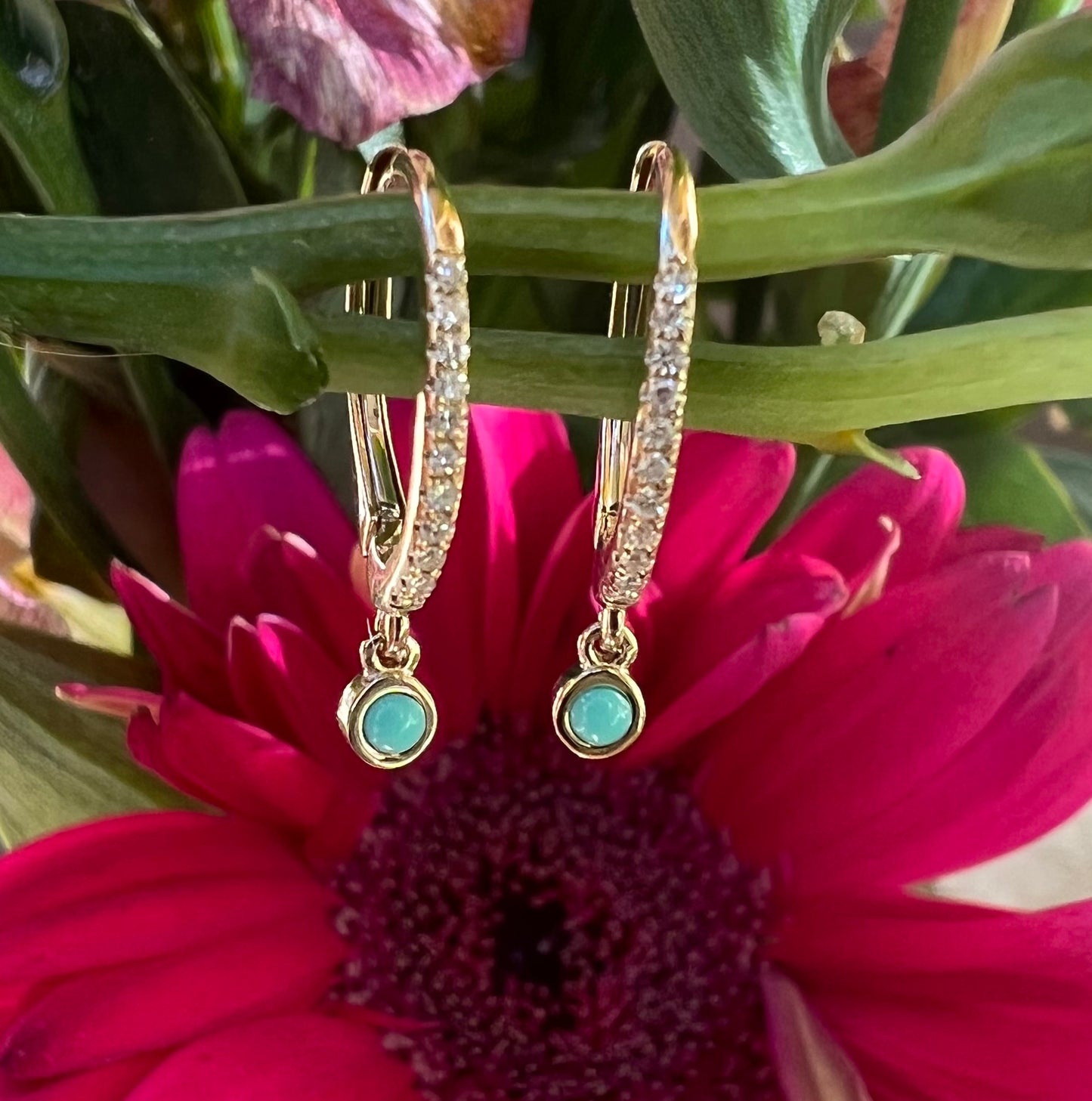 Turquoise drop earrings