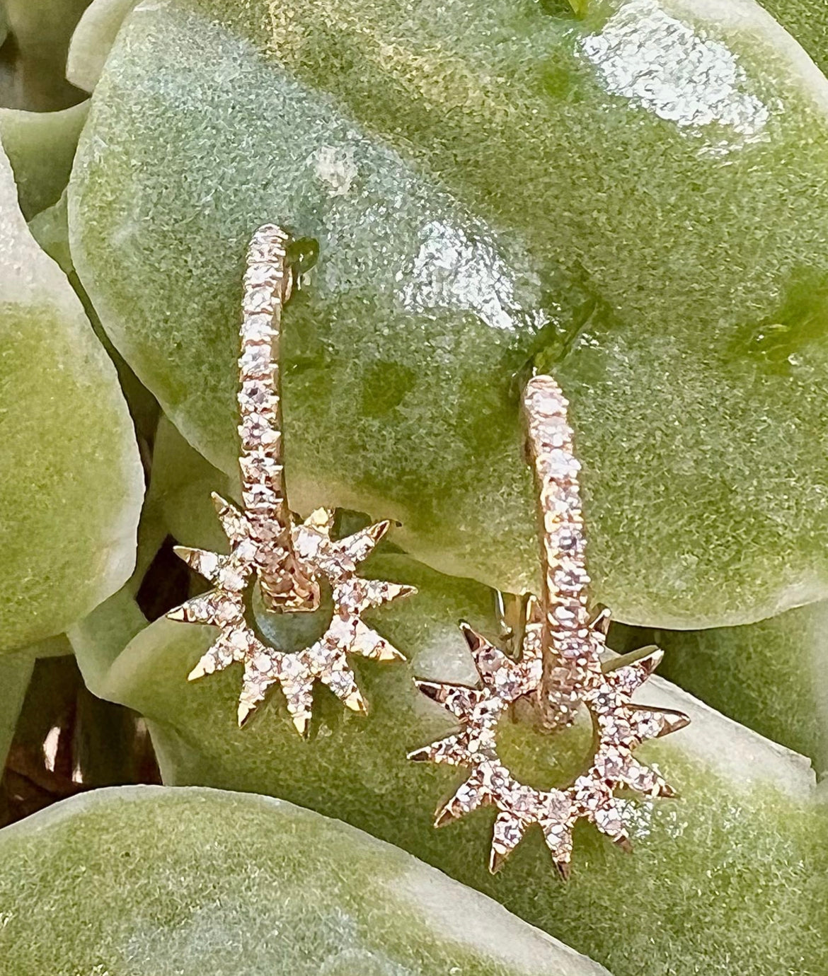 Sunburst earrings